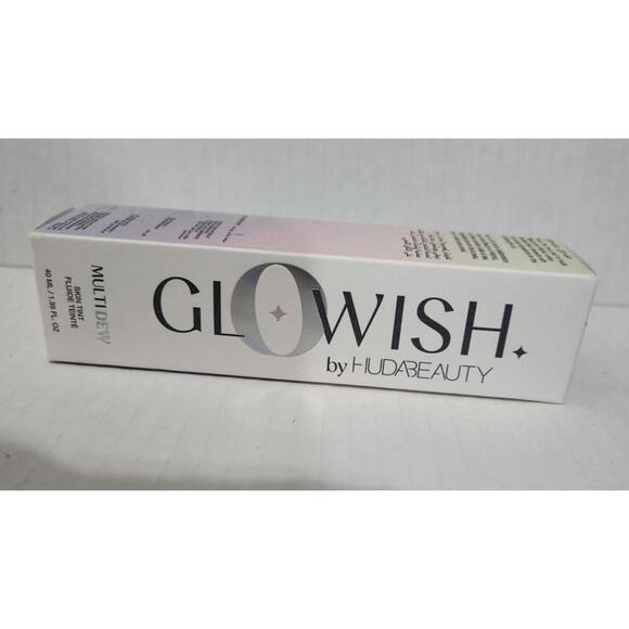 Huda Beauty Glowish MultiDew Skin Tint 05 Medium 40ml Radiant Foundation Makeup - Picture 2 of 4